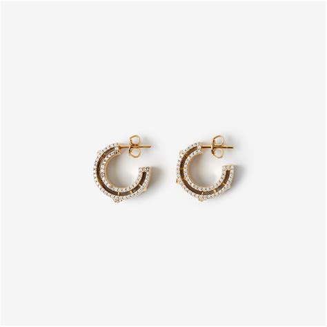 burberry damenuhr gold|Hollow Layer Earrings in Gold/clear .